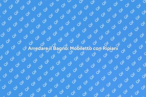 Mobiletto da Bagno con Ripiani