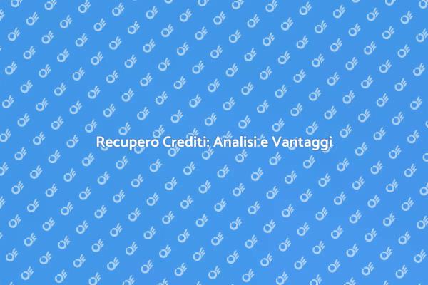 Ottimizza le Tue Finanze con i Crediti