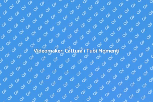 Crea Ricordi Unici con un Videomaker