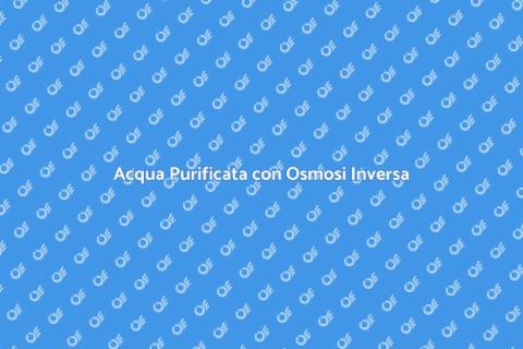 Impianto Osmosi Inversa Residuo Zero
