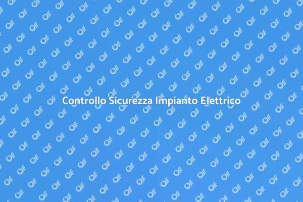 Sicurezza Impianto Elettrico Esterno