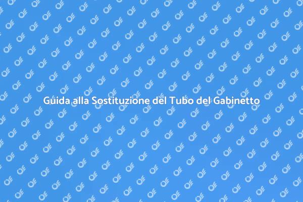 Come Sostituire il Tubo del Gabinetto