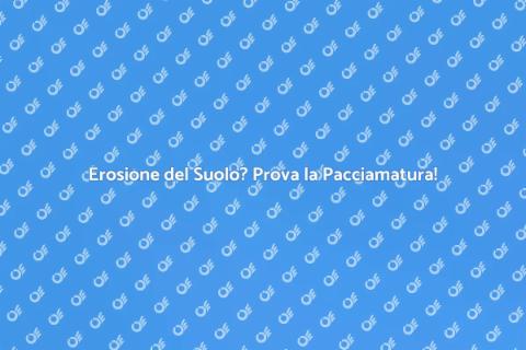 Pacciamatura per Prevenzione Erosione