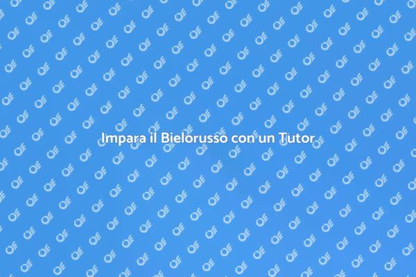Apprendi il Bielorusso con Esperti