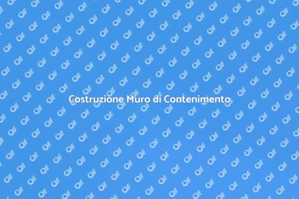 Come Costruire un Muro di Contenimento