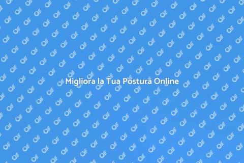 Consulenza Posturale Online: Benessere