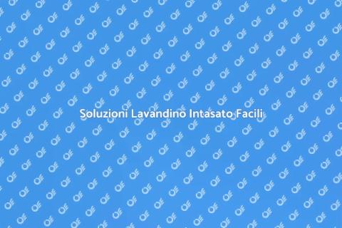 Risolvere Lavandino Intasato Facile