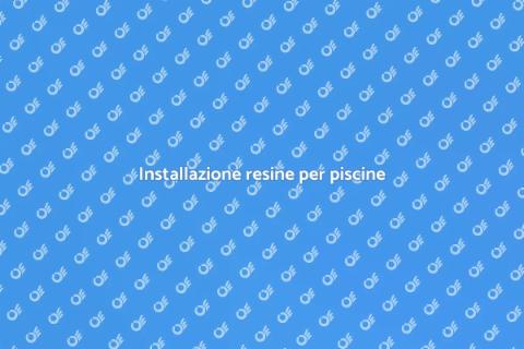 Trattamento acqua piscine con resine