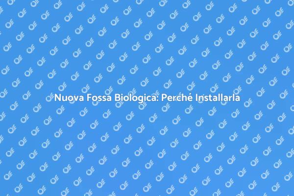 Fossa Biologica: Guida all'Installazione