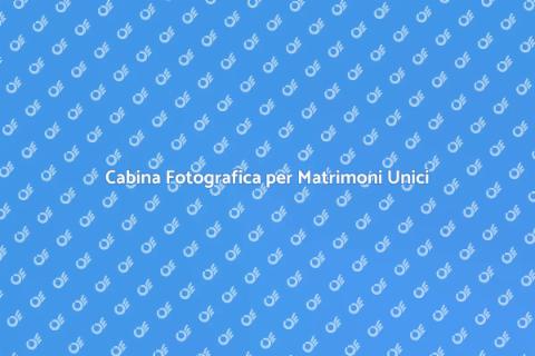 Affitto Cabina Fotografica Matrimonio