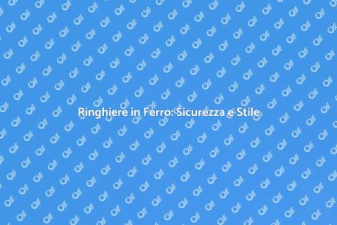 Ringhiere in Ferro per Esterni