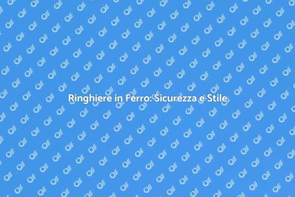 Installazione di Ringhiere in Ferro