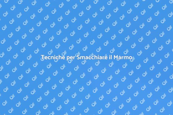 Guida alla Pulizia del Marmo