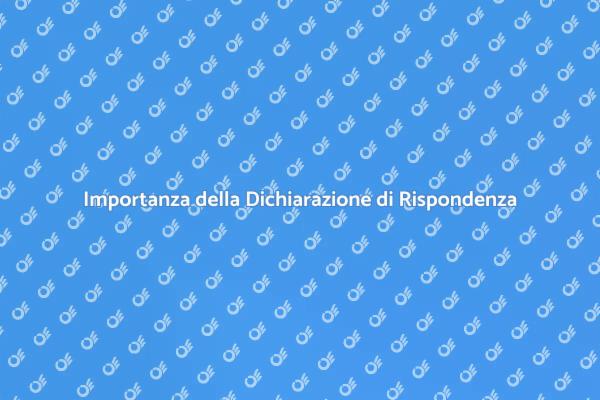 Dichiarazione di Rispondenza per Comfort