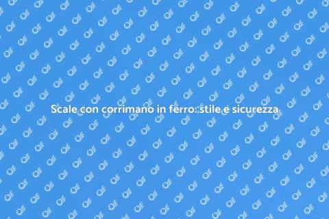 Corrimano in ferro per scale eleganti