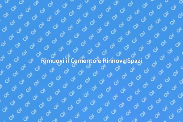 Ristruttura con la Rimozione del Cemento