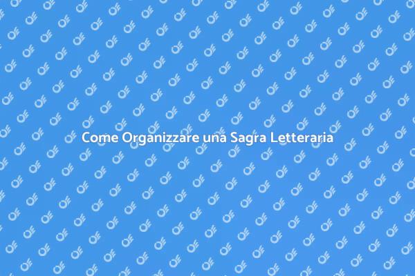 Celebra la Letteratura con una Sagra