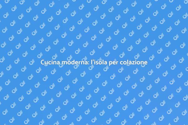 Trasforma la cucina con un'isola