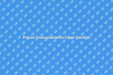 Quanto Costa Sminuzzare Ceppi?