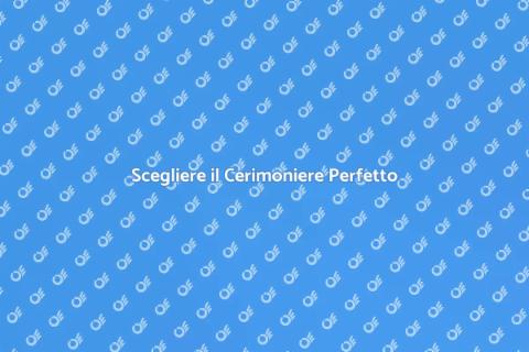 Contrattare un Cerimoniere per Eventi