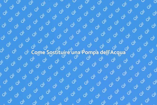 Sostituzione Pompa dell'Acqua: Ecco Come