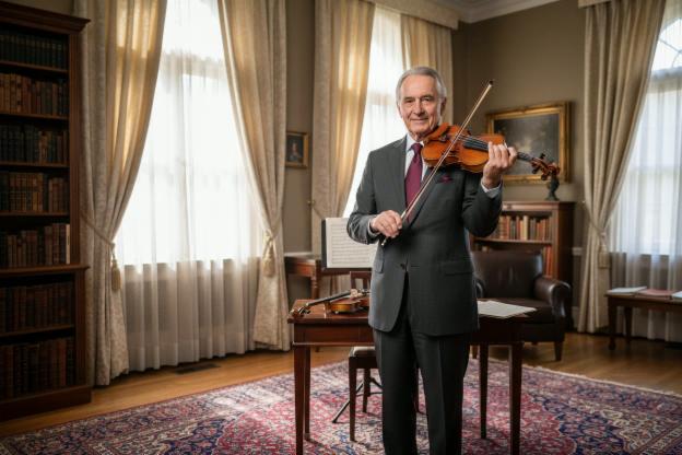 Un insegnante di violino