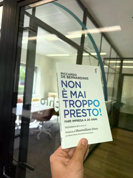 "Non è mai troppo presto!" - Il primo libro di Riccardo de Bernardinis, fondatore di Ernesto.it