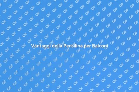 Pensilina Sporgente per Balconi