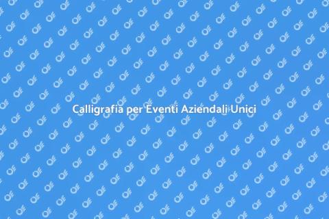 Assumere un Calligrafo per Eventi