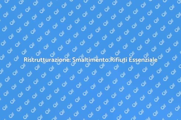 Ristrutturazione e Smaltimento Rifiuti