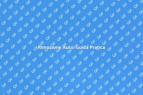 Rimozione Auto Incidentata: Soluzioni