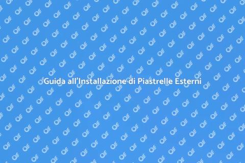 Installare Piastrelle da Esterno