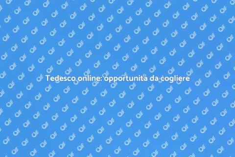Impara il tedesco online facilmente