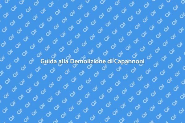 Demolire un Capannone in Sicurezza