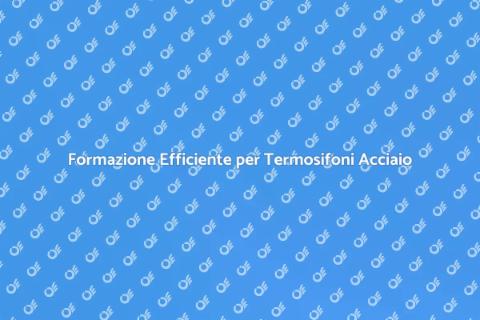 Formazione Personale Termosifoni Acciaio