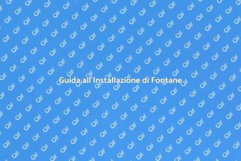 Installare una Fontana nel Giardino