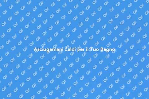Scalda Asciugamani Elettrico Moderno