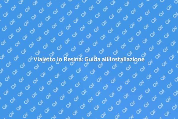 Installazione Vialetto in Resina: Ecco Come