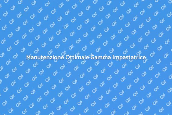 Manutenzione Essenziale per Impastatrici