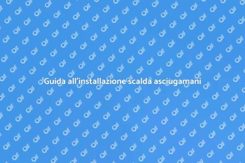 Installazione scalda asciugamani elettrico