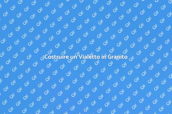 Realizza il Tuo Vialetto in Granito