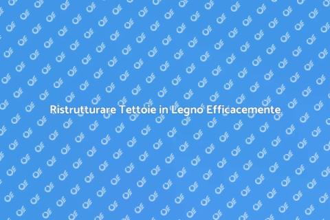 Tettoia in Legno: Resistenza Garantita