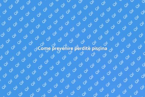 Monitorare perdite piscina facilmente
