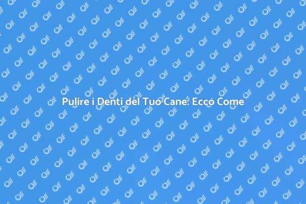 Denti Sani per Cani Felici