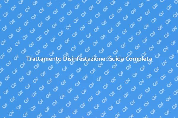 Disinfestazione: Mantieni il Tuo Spazio Sano