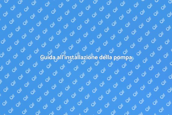 Installazione pompa di raccolta efficace
