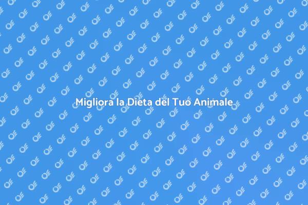 Alimentazione Sana per il Tuo Animale