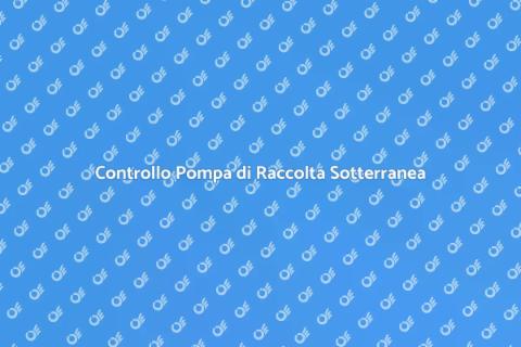 Manutenzione Pompa Raccolta Sotterranea