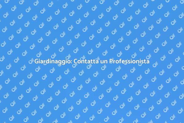 Il Tuo Giardino da Sogno con un Giardiniere