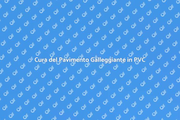 Manutenzione Pavimento PVC Ecologico